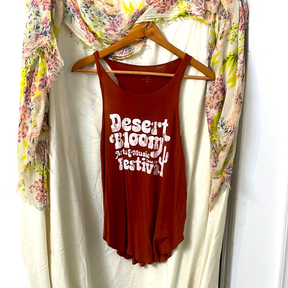 Burnt orange festival tank